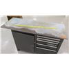 Image 2 : Metal Craftsman Work Table w/ 2 Shelves & Drawers Underneath 54"L x 20.5"D x 33.5"H