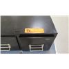 Image 3 : Black Metal 2 Side Index Card File & Blue Locking File Drawer