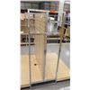 Image 3 : Slatwall Panel Wood & Chrome Adjustable Display Shelf Rack 50.5"L x 64"D x 62.5"H