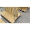 Image 3 : Slatwall Panel Wood & Chrome Adjustable Display Shelf Rack 50.5"L x 39"D x 62.5"H