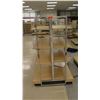 Image 2 : Slatwall Panel Wood & Chrome Adjustable Display Shelf Rack 50.5"L x 39"D x 62.5"H