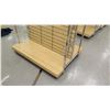 Image 2 : Slatwall Panel Wood & Chrome Adjustable Display Shelf Rack 50.5"L x 39"D x 62.5"H