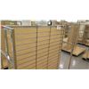 Image 3 : Slatwall Panel Wood & Chrome Adjustable Display Shelf Rack 50.5"L x 51"D x 62.5"H