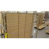 Image 2 : Slatwall Panel Wood & Chrome Adjustable Display Shelf Rack 50.5"L x 63"D x 62.5"H