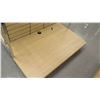 Image 3 : Slatwall Panel Wood & Chrome Adjustable Display Shelf Rack 50.5"L x 63"D x 62.5"H