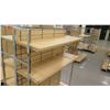 Image 3 : Slatwall Panel Wood & Chrome Adjustable Display Shelf Rack 50.5"L x 39"D x 62.5"H