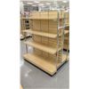 Image 4 : Slatwall Panel Wood & Chrome Adjustable Display Shelf Rack 50.5"L x 39"D x 62.5"H