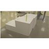 Image 2 : Qty 2 White Stair Step Displays 24"W x 48"D x 24"H