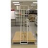 Image 2 : White & Metal Display w/ Wood Base 50.5"L x 51"D x 76"H