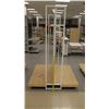 Image 2 : White & Metal Display w/ Wood Base 50.5"L x 51"D x 76"H