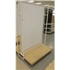 Image 3 : White & Metal Display w/ Wood Base 50.5"L x 51"D x 76"H