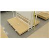 Image 3 : White & Metal Display w/ Wood Base & Metal Shelves, 2 pieces: 50.5"L x 26"D x 76.5"H each