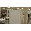 Image 4 : White & Metal Display w/ Wood Base, 2 pieces: 50.5"L x 26"D x 76.5"H each