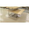 Image 3 : Wood & Chrome 3 Tier Store Table Display Rack 62"L x 42"D x 45"H