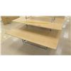 Image 2 : Wood & Chrome 3 Tier Store Table Display Rack 62"L x 42"D x 45"H