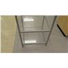 Image 2 : Metal 4 Tier Square Shelf Unit w/ Clear Shelving 24"L x 24"W x 69.5"H