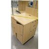 Image 2 : Wood 2 Tier Cabinet w/ 4 Doors (1 Locking) 24"W x 25"D x 32"H