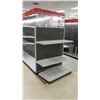 Image 2 : Customizable Black Pegboard & Metal Long Shelving Display Rack, 6 panels, 46"W