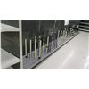 Image 9 : Customizable Black Pegboard & Metal Long Shelving Display Rack, 6 panels, 46"W
