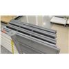 Image 2 : White Slatwall Panel System w/ Metal Base 54"W x 40"H