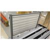 Image 3 : White Slatwall Panel System w/ Metal Base 54"W x 40"H