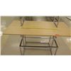 Image 2 : Wood & Chrome Store Table Display Rack 62"L x 30"D x 36"H
