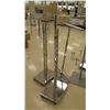 Image 2 : Multiple Misc Chrome Rolling Square Clothing Racks on Wheels (Qty 3 with wheels, Qty 3 no wheels)