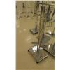 Image 3 : Multiple Misc Chrome Rolling Square Clothing Racks on Wheels (Qty 3 with wheels, Qty 3 no wheels)