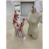Image 1 : Qty 2 Female Cloth Upholstered Mannequins, Top Half Body