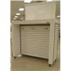 Image 1 : Slatwall Panel Wood & Chrome Adjustable Display Shelf Rack 71"L x 33.5"D x 64.5"H