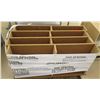 Image 1 : Qty 4 Wrapped Pressboard Two Cubicle Stacking Shelf Units, all approx. 48"L