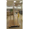 Image 2 : Slatwall Panel Wood & Chrome Adjustable Display Shelf Rack 50.5"L x 39"D x 78"H