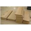 Image 1 : Qty 4 Stacks Assorted Size Wood Shelf Panels 48"L, 46"L