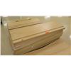 Image 2 : Qty 4 Stacks Assorted Size Wood Shelf Panels 48"L, 46"L