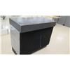 Image 2 : Gray Table w/ Solid Front & 2 Cubicles Below 48"L x 26"D x 42"H