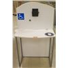 Image 1 : Qty 3 White Computer Kiosks, 2 at 48"L x 26"D x 36"H; 1 at 34"L x 24"D x 33.5"H