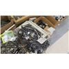 Image 9 : Multiple Boxes Metal Sign Holder Parts, Rails, Connectors, etc