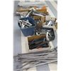 Image 1 : Multiple Boxes Metal & Plastic Rack Parts, Rails, Slatwall Sections