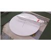 Image 2 : Round White Table Unassembled, 36" Diameter