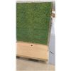 Image 8 : Multiple Slatwall Panel Wood & Chrome Adjustable Display Shelf Racks 128"L x 50.5"D x 62.5"H