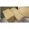 Image 2 : Qty 2 Stacks Assorted Size Wood Shelf Panels & Round Table Tops