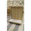 Image 2 : Multiple Slatwall Panel Wood & Chrome Adjustable Display Shelf Racks 180"L x 50.5"D x 62.5"H
