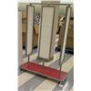 Image 1 : Rolling Mounted Jewelry Slatwall Board & Wire Shelf