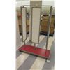 Image 2 : Rolling Mounted Jewelry Slatwall Board & Wire Shelf