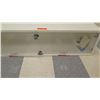 Image 2 : Long White Display Cabinet w/ 2 Glass Doors 47.5"L x 14"D x 12"H