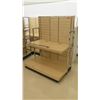 Image 2 : Qty 10 Multiple Slatwall Panel Wood & Chrome Adjustable Display Shelf Racks