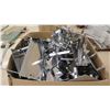 Image 2 : Box on Pallet Metal Rack Parts, Rails, Sign Holders, etc