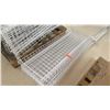 Image 2 : Pallet of Multiple White Metal Wire Rack Shelving 48"L x 19"W, 48"L x 25"W, etc.