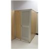 Image 2 : Qty 2 Fitting Rooms w/ Locking Doors, Inside Bench & Corner Shelf