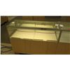 Image 2 : 2 Section Wood, Metal & Glass Display Units w/ Cabinets, No Keys, 112"L x 20"D x 38.5"H